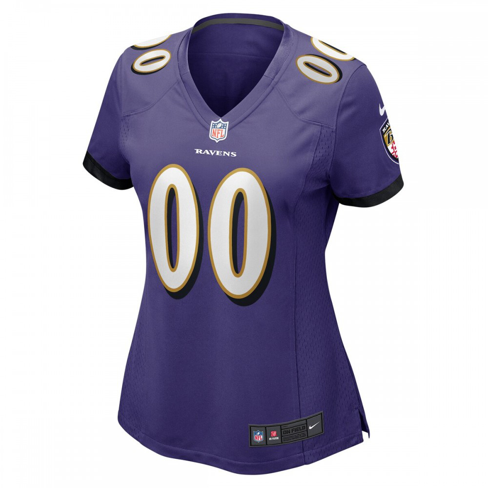 Baltimore Ravens Nike Women's Custom Game Jersey - Purple-GridironStore
